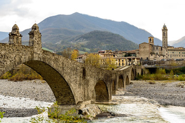 ponte romano di bobbio - obrazy, fototapety, plakaty