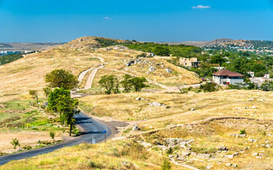 Ruins of Panticapaeum, an ancient Greek city in Kerch, Crimea