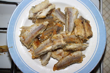 fried fish on a plate