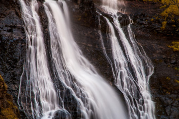 Fototapeta na wymiar waterfall black and white