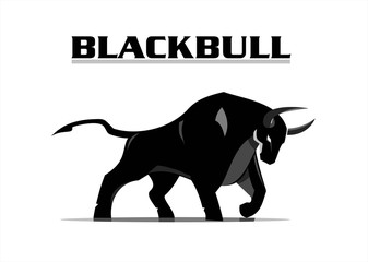 Wild Bull. Wild bold black bull.