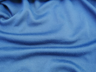 blue sportswear clothing texture background,silk fabric background