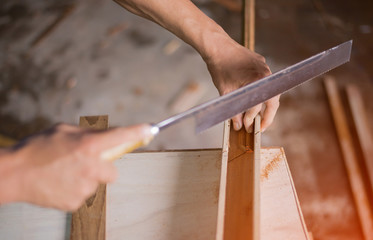 The work of artisans by hand.