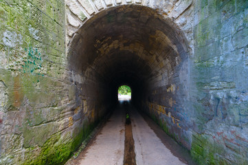 A light in the end of a tunnel. Exit from the Nakhimov Ravine, Sevastopol