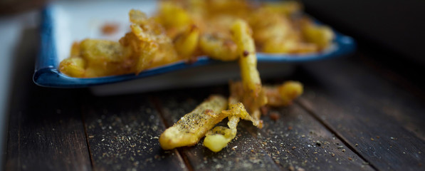 fried potatoes with spices
