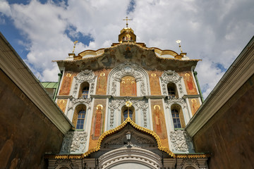 Fototapeta na wymiar Gate Church of the Trinity in Kiev Monastery of the Caves, Ukraine