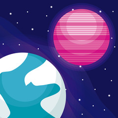 planets space universe icon