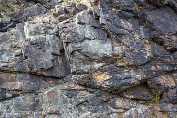 a grey rock face