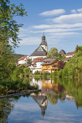 Fototapeta na wymiar Stadt Regen in Niederbayern