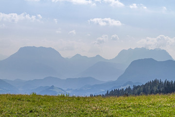 Blick zum Kaisergebirge