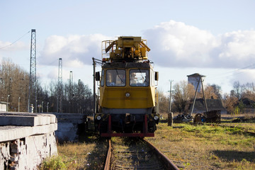 special equipment for maintenance of the railway. Russia