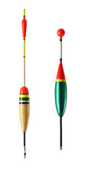 fishing floats on a white background © tka4