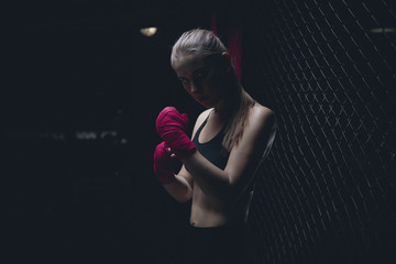 girl athlete Boxing MMA