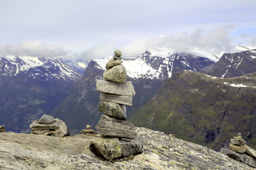 Stack Of Rocks Stones in the mountains