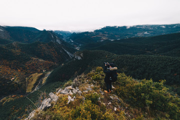 Hiker in the mountain