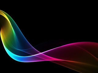 Abstract rainbow light wave futuristic background