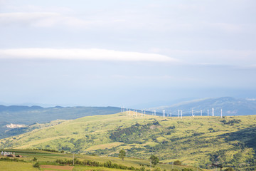 Naklejka premium Landscape of the hills around Capracotta