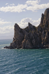 Russian landscape of the black sea