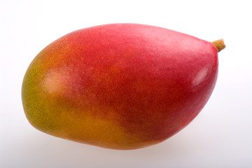 Mango fruit isolated on white background.