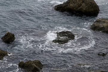 Russian landscape of the black sea