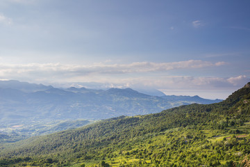Landscape of the hills around Capracotta