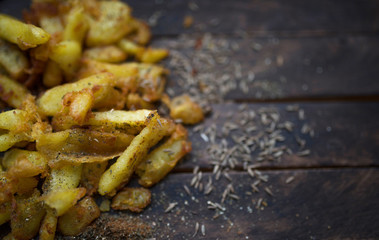 fried potatoes with spices
