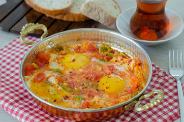 Turkish food menemen.