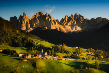 Santa Maddalena in Val di Funes, Dolomites, northen Italy