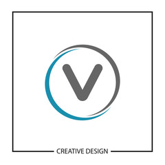 Initial Letter V Logo Template Vector Design