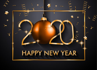 2020 Happy New Year Background for your Seasonal Flyers and Greetings Card for Christmas
