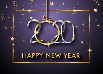 2020 Happy New Year Background for your Seasonal Flyers and Greetings Card for Christmas