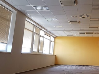 This will be our office (an empty office in Hungary, Budapest, summer of 2018)