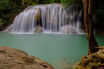 The emerald waterfall in Thailand