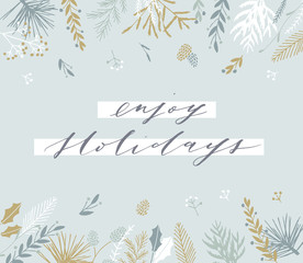 Christmas greeting card.