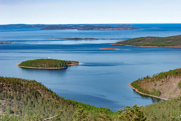 View from Mjältön Island in the Höga Kusten Skargard in northern Sweden