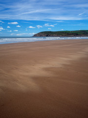 Croyde beach on the North Devon coast of England