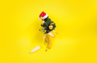 Banana christmas concept
