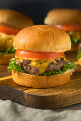 Homemade Cheeseburger Sliders with Tomato