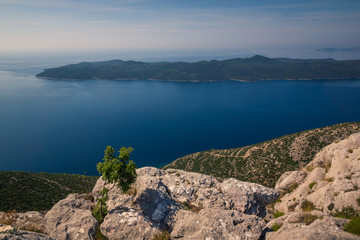 Fototapeta premium Coast of Croatia near Dubrovnik, Dalmatia, Croatia