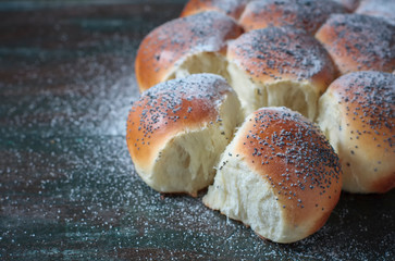 Homemade challah bread. Traditional bread