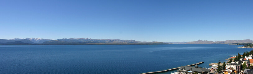 Panorama view of Nahuel Huapi Lake, close to Bariloche, Argentina