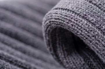 Gray sweater fabric texture textile warm cloth macro blur background