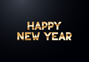 Obraz premium Holiday letters with gold effects. High quality vector illustration