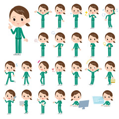 school girl Green jersey_emotion