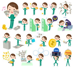 school girl Green jersey_money