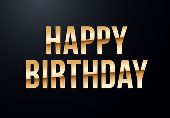 Fototapeta premium Holiday letters with gold effects. High quality vector illustration