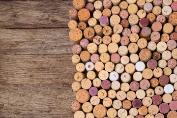 Wine corks background.