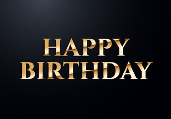 Holiday letters with gold effects. High quality vector illustration