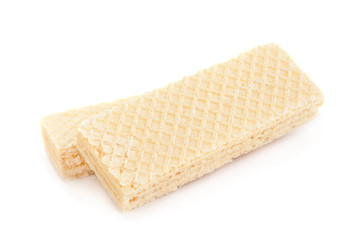 Wafers stick on white
