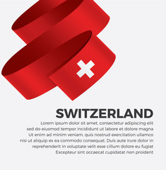 Switzerland flag for decorative.Vector background